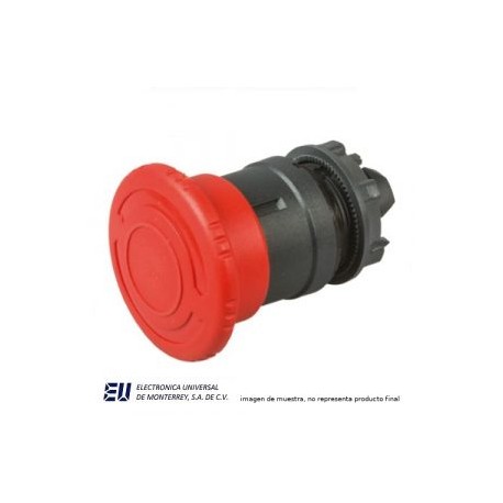 PULSADOR HONGO ROJO PULSAR-GIRAR 40MM – ZB5AS54