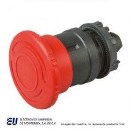 PULSADOR HONGO ROJO PULSAR-GIRAR 40MM – ZB5AS54