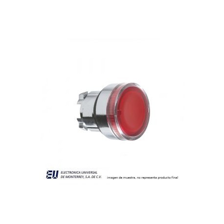 CABEZA P/PULSADOR ILUM ROJO METALICO 22MM – ZB4BW34